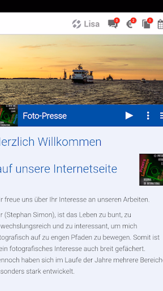 Presse und Fotografie Simon Screenshot 1 - AppWisp.com Presse und Fotografie Simon Screenshot 1 - AppWisp.com