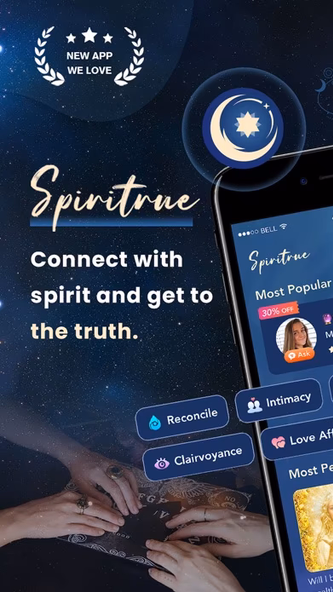 Spiritrue: Psychic Reading Screenshot 1 - AppWisp.com Spiritrue: Psychic Reading Screenshot 1 - AppWisp.com