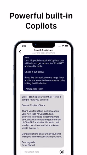Copilot AI - AI Chat Assistant Screenshot 3 - AppWisp.com Copilot AI - AI Chat Assistant Screenshot 3 - AppWisp.com