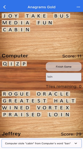 Anagrams Gold Screenshot 2 - AppWisp.com Anagrams Gold Screenshot 2 - AppWisp.com