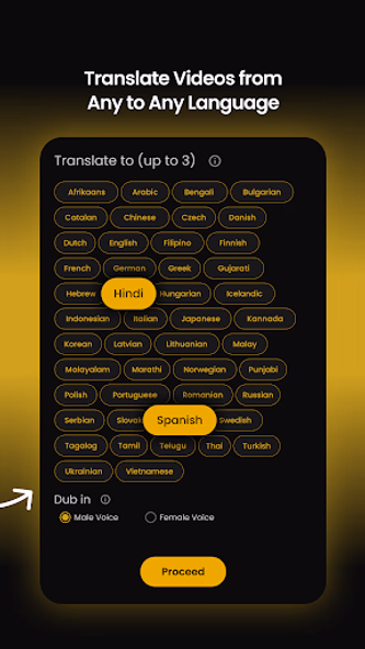 Panini Translate: AI Video Dub Screenshot 4 - AppWisp.com Panini Translate: AI Video Dub Screenshot 4 - AppWisp.com