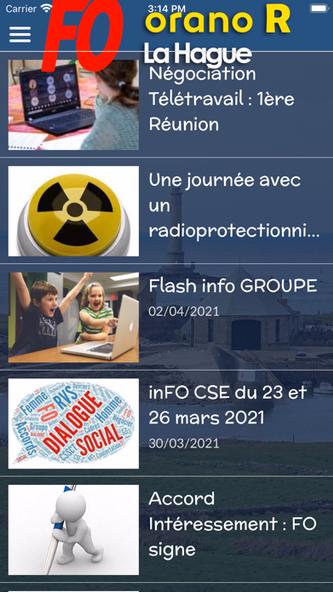 FO ORANO R La Hague Screenshot 2 - AppWisp.com FO ORANO R La Hague Screenshot 2 - AppWisp.com