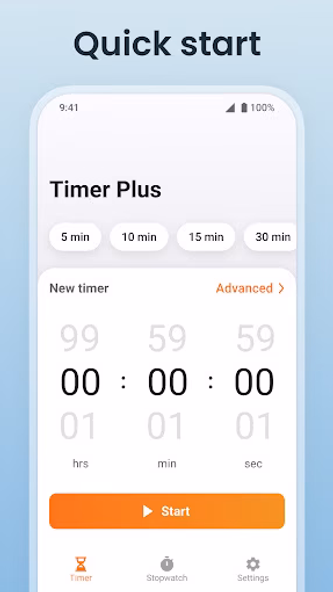 Multi Timer: Timer + Stopwatch Screenshot 1 - AppWisp.com Multi Timer: Timer + Stopwatch Screenshot 1 - AppWisp.com