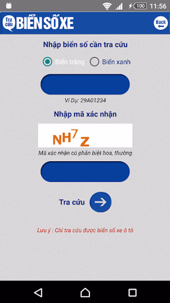 Tra cuu bien so xe - tra cuu p Screenshot 2 - AppWisp.com Tra cuu bien so xe - tra cuu p Screenshot 2 - AppWisp.com