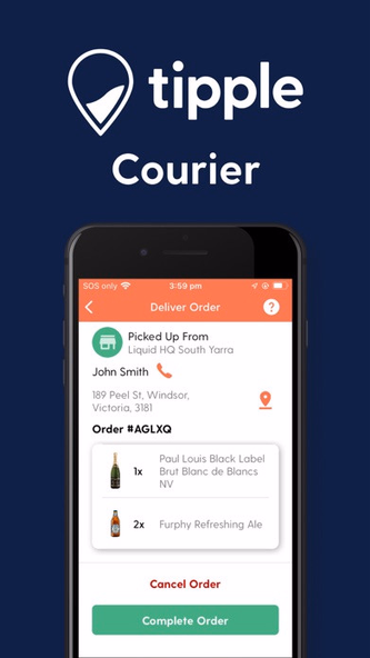 Tipple Courier Screenshot 3 - AppWisp.com Tipple Courier Screenshot 3 - AppWisp.com
