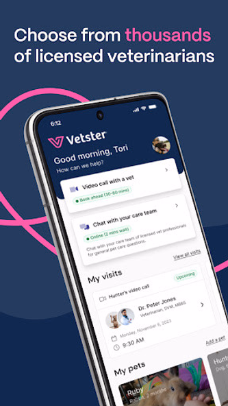 Vetster - Online Vet 24/7 Screenshot 2 - AppWisp.com Vetster - Online Vet 24/7 Screenshot 2 - AppWisp.com