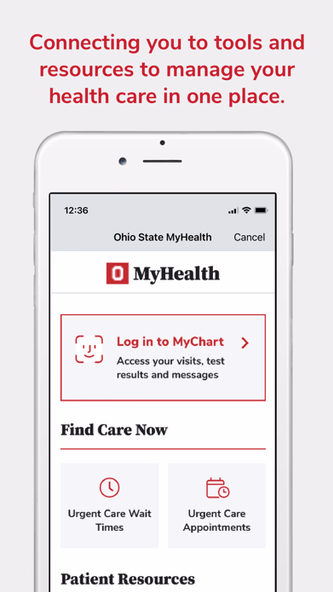 Ohio State MyHealth Screenshot 1 - AppWisp.com Ohio State MyHealth Screenshot 1 - AppWisp.com