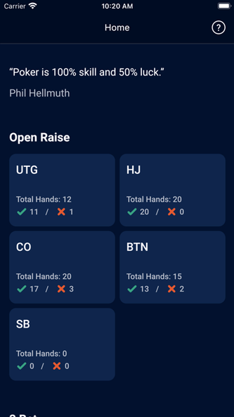 GTO Preflop - Texas Hold'em Screenshot 1 - AppWisp.com GTO Preflop - Texas Hold'em Screenshot 1 - AppWisp.com