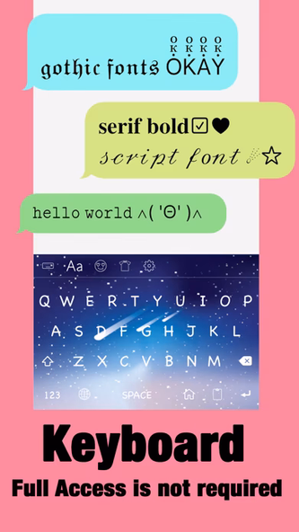 Color Fonts Keyboard: Cute Bio Screenshot 3 - AppWisp.com Color Fonts Keyboard: Cute Bio Screenshot 3 - AppWisp.com