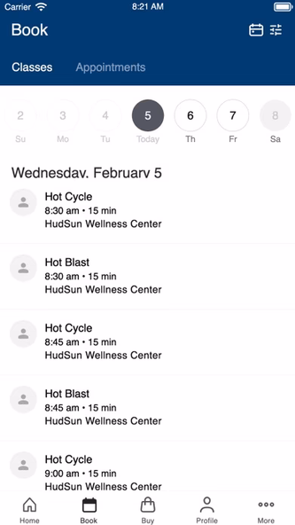 HudSun Wellness Center Screenshot 2 - AppWisp.com HudSun Wellness Center Screenshot 2 - AppWisp.com