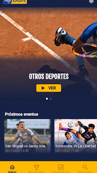 Tigo Sports El Salvador Screenshot 2 - AppWisp.com Tigo Sports El Salvador Screenshot 2 - AppWisp.com