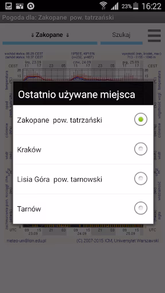 Meteo ICM (nieoficjalna) Screenshot 4 - AppWisp.com Meteo ICM (nieoficjalna) Screenshot 4 - AppWisp.com