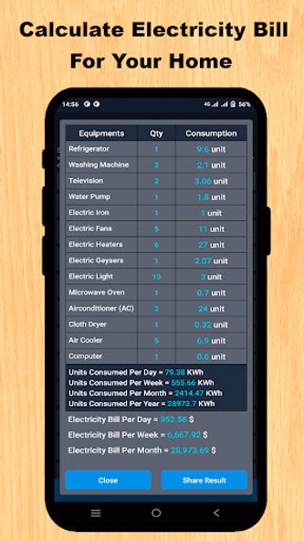 Home Electricity Calculator Screenshot 3 - AppWisp.com Home Electricity Calculator Screenshot 3 - AppWisp.com