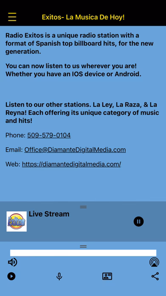 Radio Exitos Screenshot 3 - AppWisp.com Radio Exitos Screenshot 3 - AppWisp.com