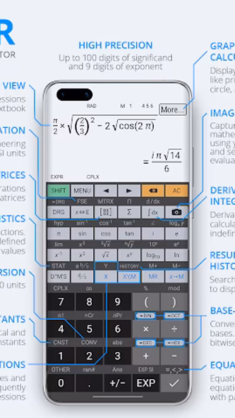 HiPER Scientific Calculator Screenshot 1 - AppWisp.com HiPER Scientific Calculator Screenshot 1 - AppWisp.com