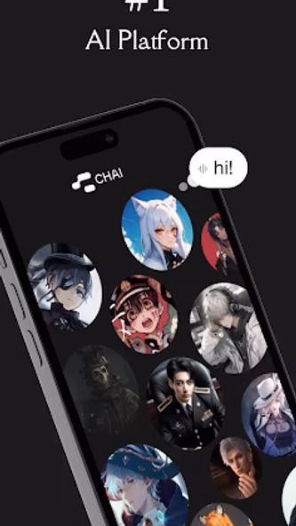 Chai: Chat AI Platform Screenshot 1 - AppWisp.com Chai: Chat AI Platform Screenshot 1 - AppWisp.com