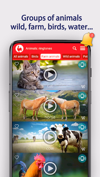 Animals Ringtones Screenshot 4 - AppWisp.com Animals Ringtones Screenshot 4 - AppWisp.com