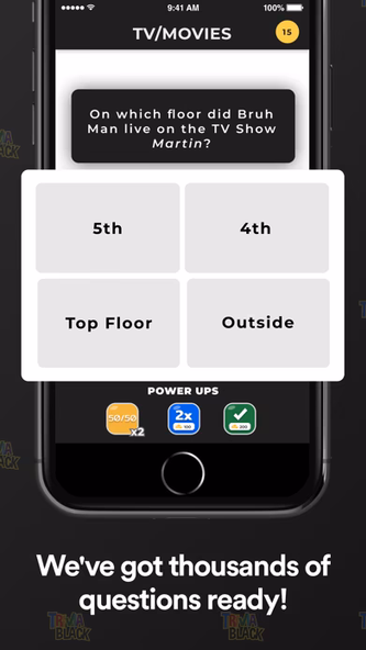 Trivia Black Screenshot 3 - AppWisp.com Trivia Black Screenshot 3 - AppWisp.com