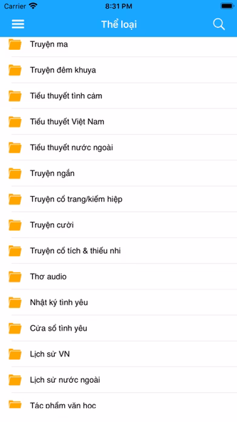Sách nói, Truyện audio Screenshot 3 - AppWisp.com Sách nói, Truyện audio Screenshot 3 - AppWisp.com