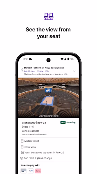 StubHub - Live Event Tickets Screenshot 4 - AppWisp.com StubHub - Live Event Tickets Screenshot 4 - AppWisp.com
