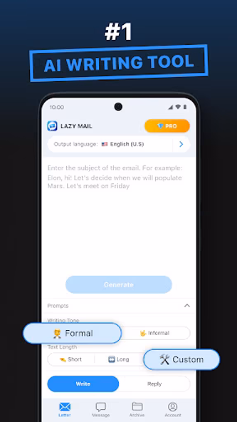 Lazy Mail: AI Email Assistant Screenshot 1 - AppWisp.com Lazy Mail: AI Email Assistant Screenshot 1 - AppWisp.com