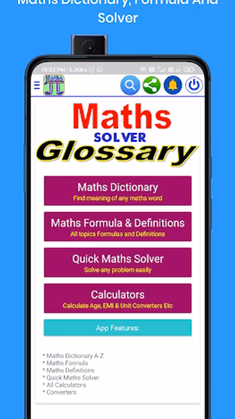 Math Dictionary Formula Solver Screenshot 1 - AppWisp.com Math Dictionary Formula Solver Screenshot 1 - AppWisp.com