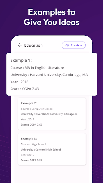 Resume Builder, CV Maker App Screenshot 3 - AppWisp.com Resume Builder, CV Maker App Screenshot 3 - AppWisp.com