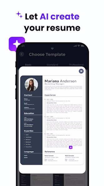 AI Resume Builder - CV Maker Screenshot 1 - AppWisp.com AI Resume Builder - CV Maker Screenshot 1 - AppWisp.com