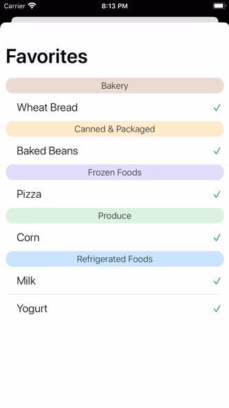 GroceryList. Screenshot 2 - AppWisp.com GroceryList. Screenshot 2 - AppWisp.com