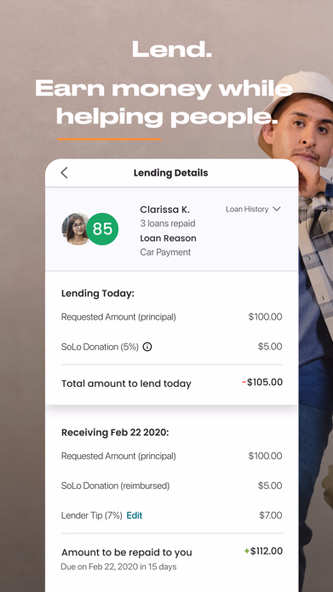 SoLo Funds: Lend & Borrow Screenshot 3 - AppWisp.com SoLo Funds: Lend & Borrow Screenshot 3 - AppWisp.com