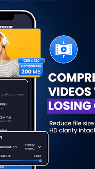 Video Converter:Compress Video Screenshot 3 - AppWisp.com Video Converter:Compress Video Screenshot 3 - AppWisp.com