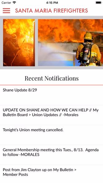 Santa Maria Firefighters Screenshot 1 - AppWisp.com Santa Maria Firefighters Screenshot 1 - AppWisp.com