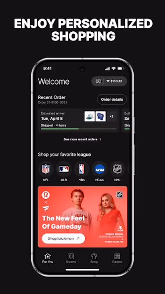 Fanatics: Shop NFL, NBA & NHL Screenshot 3 - AppWisp.com Fanatics: Shop NFL, NBA & NHL Screenshot 3 - AppWisp.com