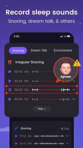 Mintal Tracker:Sleep Recorder Screenshot 4 - AppWisp.com Mintal Tracker:Sleep Recorder Screenshot 4 - AppWisp.com