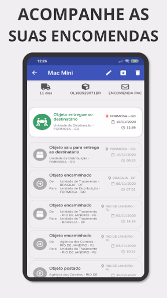 Rastrear Encomendas Correio Screenshot 1 - AppWisp.com Rastrear Encomendas Correio Screenshot 1 - AppWisp.com