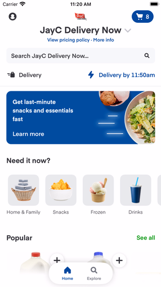 JayC Delivery Now Screenshot 2 - AppWisp.com JayC Delivery Now Screenshot 2 - AppWisp.com