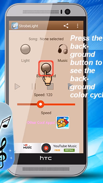 Strobe Light - w/ Music Player Screenshot 3 - AppWisp.com Strobe Light - w/ Music Player Screenshot 3 - AppWisp.com