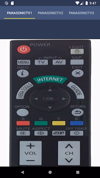 Remote Control for Panasonic T Screenshot 2 - AppWisp.com Remote Control for Panasonic T Screenshot 2 - AppWisp.com