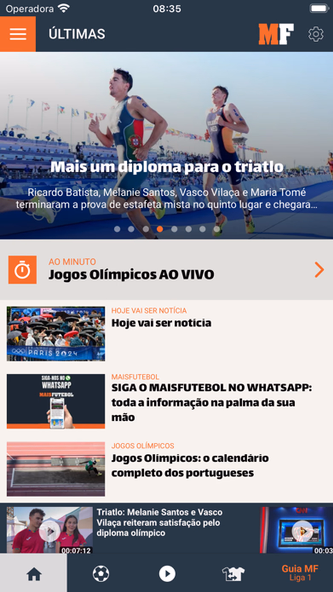 Maisfutebol Screenshot 1 - AppWisp.com Maisfutebol Screenshot 1 - AppWisp.com