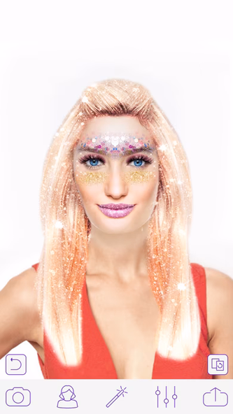 Glitter Makeup Camera - Glamour Makeup Effect Screenshot 2 - AppWisp.com Glitter Makeup Camera - Glamour Makeup Effect Screenshot 2 - AppWisp.com