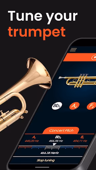Master Trumpet Tuner Screenshot 1 - AppWisp.com Master Trumpet Tuner Screenshot 1 - AppWisp.com