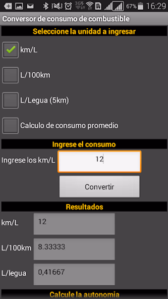 Conversor consumo combustible Screenshot 1 - AppWisp.com Conversor consumo combustible Screenshot 1 - AppWisp.com