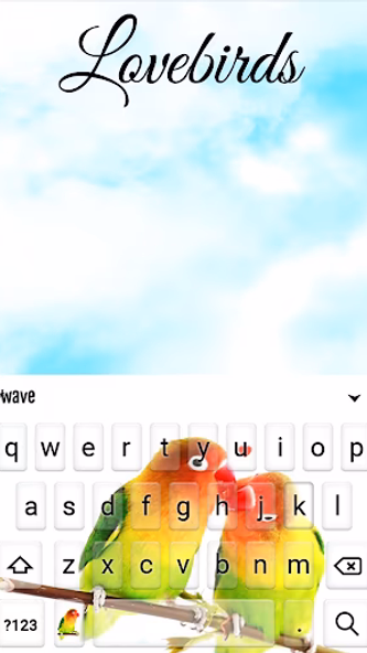 Lovebirds Keyboard + Wallpaper Screenshot 2 - AppWisp.com Lovebirds Keyboard + Wallpaper Screenshot 2 - AppWisp.com