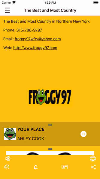 FROGGY 97FM Screenshot 3 - AppWisp.com FROGGY 97FM Screenshot 3 - AppWisp.com