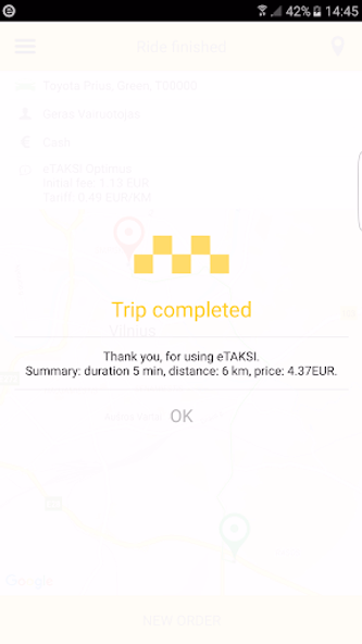 eTAKSI - get taxi in Lithuania Screenshot 4 - AppWisp.com eTAKSI - get taxi in Lithuania Screenshot 4 - AppWisp.com