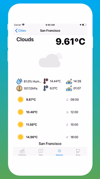 Air Quality Tracker: Pollution Screenshot 4 - AppWisp.com Air Quality Tracker: Pollution Screenshot 4 - AppWisp.com