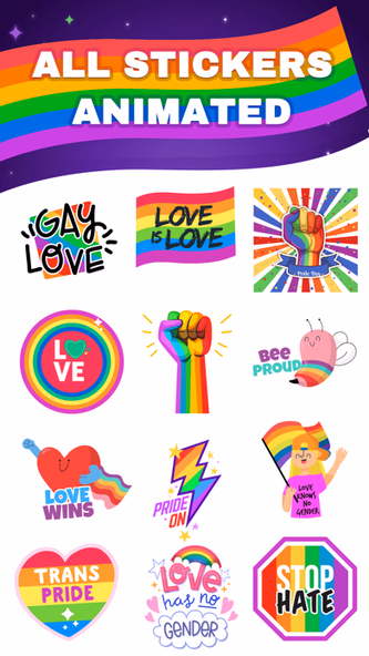 Pride: Stickers Screenshot 2 - AppWisp.com Pride: Stickers Screenshot 2 - AppWisp.com