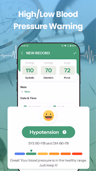 Blood Pressure Tracker: Bp Log Screenshot 1 - AppWisp.com Blood Pressure Tracker: Bp Log Screenshot 1 - AppWisp.com