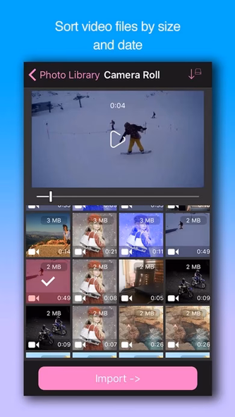 Video Compressor-Shrink videos Screenshot 2 - AppWisp.com Video Compressor-Shrink videos Screenshot 2 - AppWisp.com