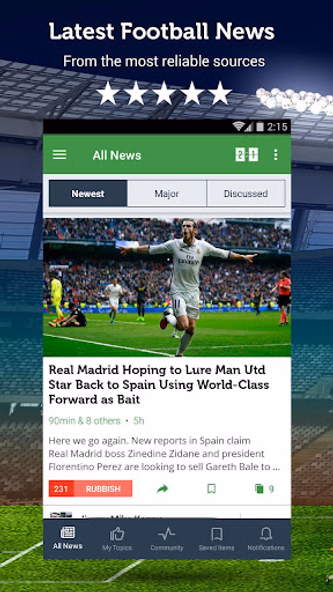 Football News: Soccer Updates Screenshot 1 - AppWisp.com Football News: Soccer Updates Screenshot 1 - AppWisp.com